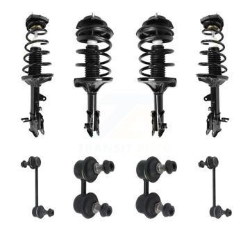 Front Rear Complete Strut & TOR sway Bar Link Kit (8Pc) For 2001-2006 Hyundai Elantra KSS-107855