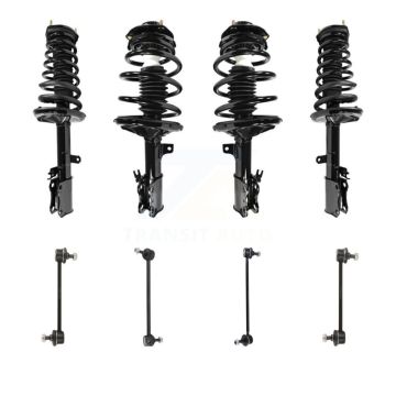 Front Rear Complete Strut & TQ Bar Link Kit (8Pc) For Toyota Camry Solara Avalon Lexus KSS-107856
