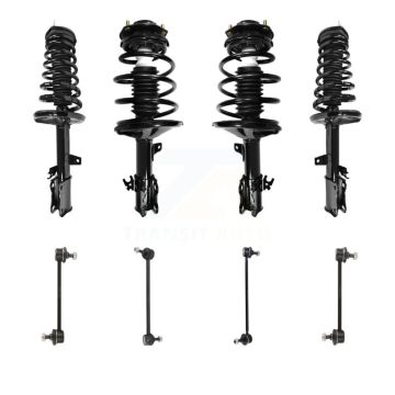 Front Rear Complete suspension Strut & TQ sway Bar Link Kit (8Pc) For Toyota Camry Solara KSS-107857