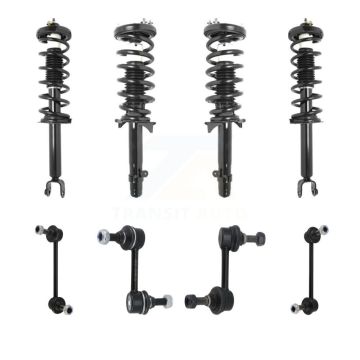 Front Rear Complete suspension Strut & TQ sway Bar Link Kit (8Pc) For 2009-2014 Acura TSX KSS-107858