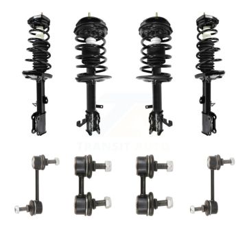 Front Rear Complete Strut & TQ sway Bar Link Kit (8Pc) For 1998-2002 Chevrolet Prizm KSS-107862