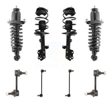 Front Rear Complete Strut & TQ sway Bar Link Kit (8Pc) For Toyota Matrix Pontiac Vibe AWD KSS-107863
