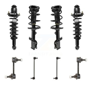 Front Rear Complete suspension Strut & TQ Bar Link Kit (8Pc) For 2003-2006 Toyota Corolla KSS-107864