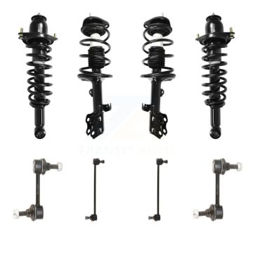 Front Rear Complete Strut & TQ Bar Link Kit (8Pc) For 2010 Pontiac Vibe FWD with 1.8L KSS-107865