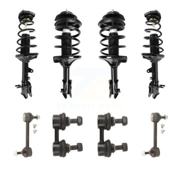 Front Rear Complete Strut & TQ sway Bar Link Kit (8Pc) For 2001-2006 Hyundai Elantra KSS-107866
