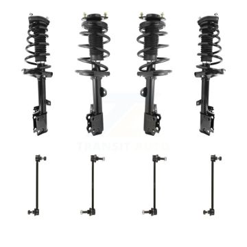 Front Rear Complete Strut & TQ sway Bar Link Kit (8Pc) For 2009-2012 Toyota Venza FWD KSS-107868