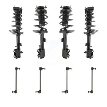 Front Rear Complete Strut & TQ sway Bar Link Kit (8Pc) For 2009-2012 Toyota Venza AWD KSS-107869