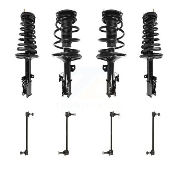 Front Rear Complete Strut & TQ Bar Link Kit (8Pc) For 2002-2003 Toyota Camry Lexus ES300 KSS-107873