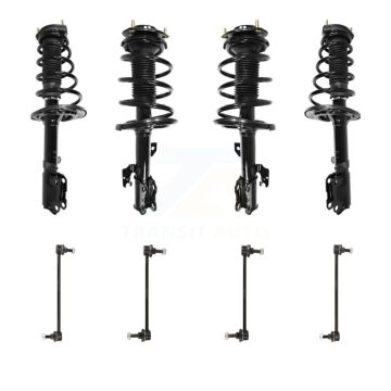Front Rear Complete suspension Strut & TQ sway Bar Link Kit (8Pc) For Toyota Avalon KSS-107874