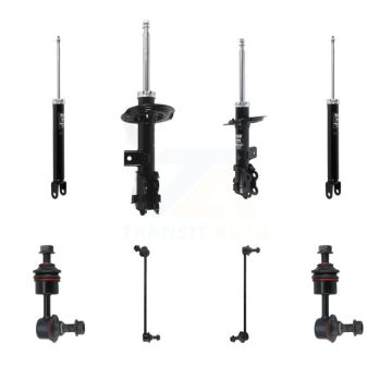 Front Rear Strut Shock & TOR Bar Link Kit (8Pc) For 13-14 Hyundai Sonata GAS engine KSS-107912