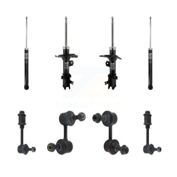 Front Rear Strut Shock & TOR Bar Link Kit (8Pc) For 2006 Hyundai Accent Hatchback KSS-107922