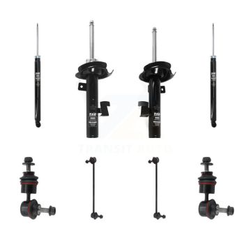 Front Rear Suspension Strut Shock & TOR Bar Link Kit (8Pc) For 2012-2015 Mazda 5 KSS-107927