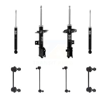 Front Rear Suspension Strut Shock & TOR sway Bar Link Kit (8Pc) For Kia Sportage KSS-107931