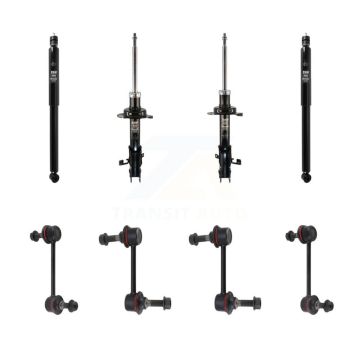 Front Rear Suspension Strut Shock & TOR Bar Link Kit (8Pc) For Ford Edge Lincoln MKX KSS-107933