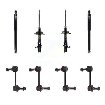 Front Rear Strut Shock & TOR Bar Link Kit (8Pc) For 2007-2010 Ford Edge Lincoln MKX KSS-107934