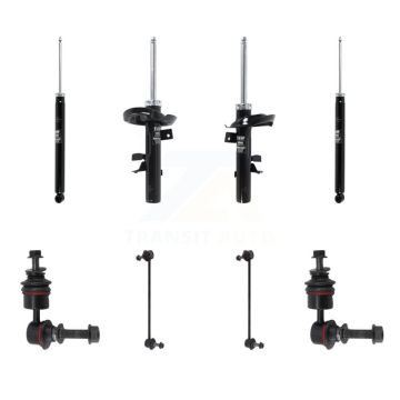 Front Rear Suspension Strut Shock & TOR sway Bar Link Kit (8Pc) For Ford Focus KSS-107935