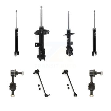 Front Rear Strut Shock & TQ Bar Link Kit (8Pc) For 13-14 Hyundai Sonata GAS engine KSS-107950