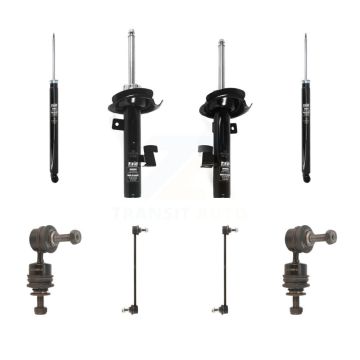 Front Rear Suspension Strut Shock & TQ sway Bar Link Kit (8Pc) For 2012-2015 Mazda 5 KSS-107958