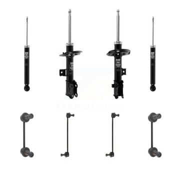 Front Rear Suspension Strut Shock & TQ sway Bar Link Kit (8Pc) For Kia Sportage KSS-107962