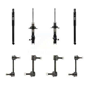 Front Rear Suspension Strut Shock & TQ Bar Link Kit (8Pc) For Ford Edge Lincoln MKX KSS-107964