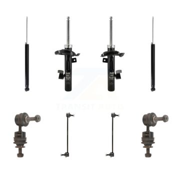 Front Rear Suspension Strut Shock & TQ sway Bar Link Kit (8Pc) For Mazda 3 KSS-107971