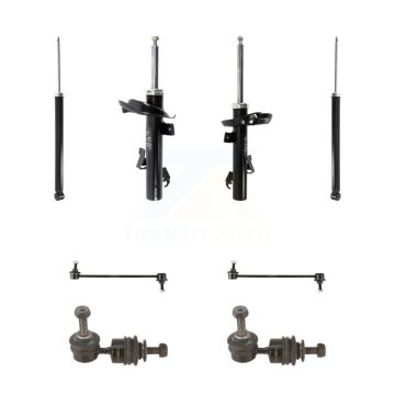 Front Rear Suspension Strut Shock & TQ sway Bar Link Kit (8Pc) For Volvo S40 C30 V50 KSS-107974