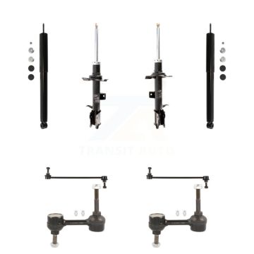 Front Rear Strut Shock & TQ Bar Link Kit (8Pc) For Ford Escape Mazda Tribute Mercury KSS-107975