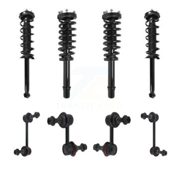 Front Rear Complete suspension Strut & TOR sway Bar Link Kit (8Pc) For 2007-2008 Acura TL KSS-107979