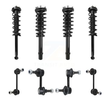Front Rear Complete suspension Strut & TQ sway Bar Link Kit (8Pc) For 2004-2006 Acura TL KSS-107985