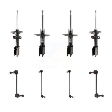 Front Rear Strut & TOR Bar Link Kit For 08-09 Buick Allure 5.3L With 16" Factory Wheels KSS-108166