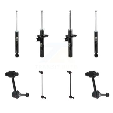 Front Rear Strut Shock & TOR Bar Link Kit For Volkswagen Jetta GTI Audi A3 Quattro KSS-108181
