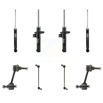 Front Rear Strut Shock & TQ Bar Link Kit For Volkswagen Jetta Golf Rabbit Passat CC KSS-108195
