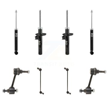 Front Rear Strut Shock & TQ Bar Link Kit For 12-14 Volkswagen Jetta GLI with Sedan KSS-108197
