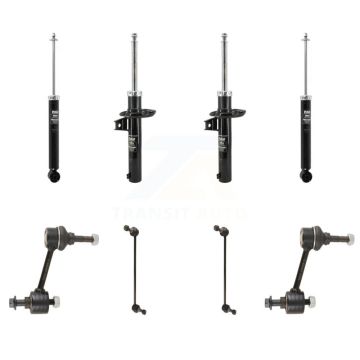Front Rear Suspension Strut Shock & TQ sway Bar Link Kit For Volkswagen Jetta KSS-108199
