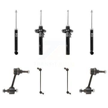 Front Rear Suspension Strut Shock & TQ Bar Link Kit For 2015 Volkswagen Jetta S/Base KSS-108200