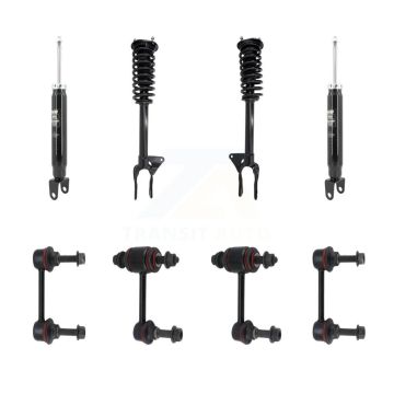Front Rear Complete Strut Shock & TOR Bar Link Kit (8Pc) For Jeep Grand Cherokee WK KSS-108251