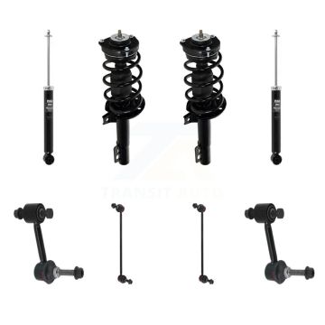 Front Rear Complete Suspension Strut Shock & TOR Bar Link Kit For Volkswagen Jetta KSS-108360