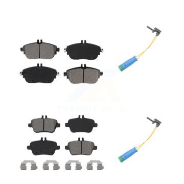 Front Rear Semi-Metallic Brake Pad & Wear Sensor Kit For Mercedes-Benz CLA250 GLA250 2.0L KSW-100023