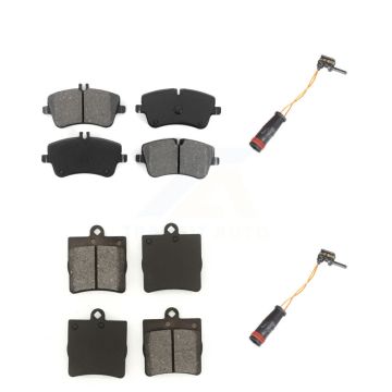 Front Rear Semi-Metallic Disc Brake Pads And Wear Sensors Kit For Mercedes-Benz C230 C240 KSW-100030