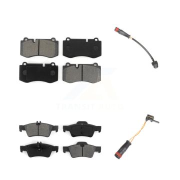Front Rear Semi-Metallic Brake Pad Wear Sensor Kit For Mercedes-Benz S550 S450 CL550 S400 KSW-100081