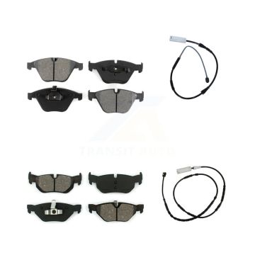 Front Rear Semi-Metallic Disc Brake Pads And Wear Sensors Kit For BMW X1 KSW-100090