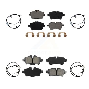 Front Rear Semi-Metallic Disc Brake Pads And Wear Sensors Kit For Mini Cooper KSW-100109