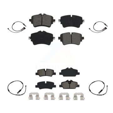 Front Rear Semi-Metallic Disc Brake Pads And Wear Sensors Kit For Mini Cooper KSW-100120