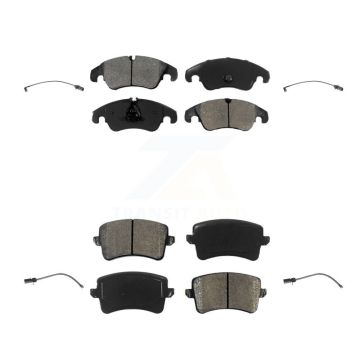 Front Rear Semi-Metallic Disc Brake Pads And Wear Sensors Kit For Audi Q5 KSW-100135