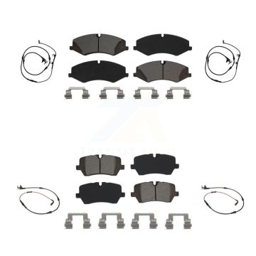 Front Rear Semi-Metallic Disc Brake Pads And Wear Sensors Kit For Land Rover Range Sport KSW-100149