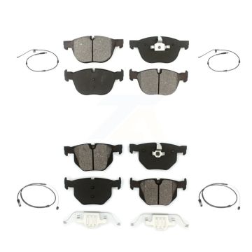 Front Rear Semi-Metallic Disc Brake Pads And Wear Sensors Kit For BMW X5 X6 KSW-100158