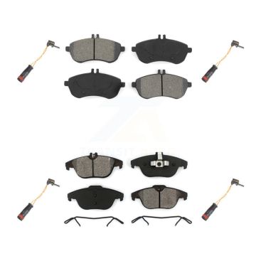 Front Rear Semi-Metallic Disc Brake Pads Wear Sensor Kit For Mercedes-Benz C300 C250 C230 KSW-100160
