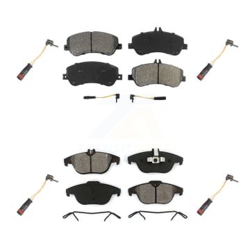 Front Rear Semi-Metallic Brake Pads Extra Wear Sensor Kit For Mercedes-Benz GLK350 GLK250 KSW-100163