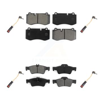Front Rear Semi-Metallic Brake Pad Wear Sensor Kit For 2007-2008 Mercedes-Benz SL550 5.5L KSW-100167