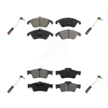 Front Rear Semi-Metallic Brake Pad And Wear Sensor Kit For Mercedes-Benz E350 E250 CLS400 KSW-100168